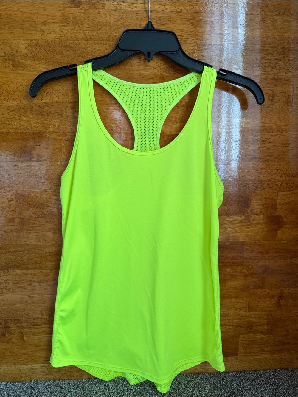 Women’s Neon Yellow Racerback Performance Tank Top